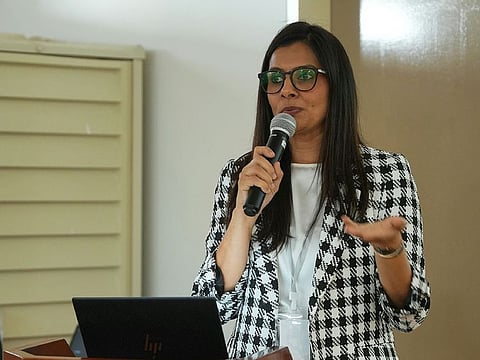 Bhavani Kriplani mentors and trains young students in the art of debating.