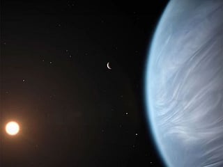 Hubble Space Telescope finds water vapor in small planet's atmosphere
