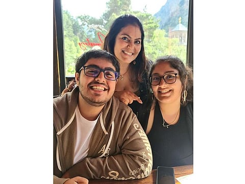 Dr Imneet Madan with her children, Yuvraj and Shirene. The latter are co-founders of popular YouTube Channel Shirene Sanjay & the Community Care act, Sev-a-life