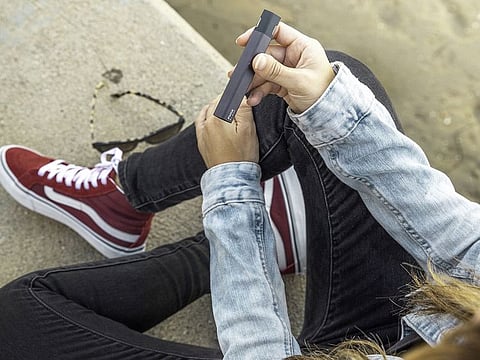 Sunak's government plans to introduce fines for shops in England and Wales that sell vapes illegally to children.