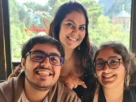 Dr Imneet Madan with her children, Yuvraj and Shirene. The latter are co-founders of popular YouTube Channel Shirene Sanjay & the Community Care act, Sev-a-life