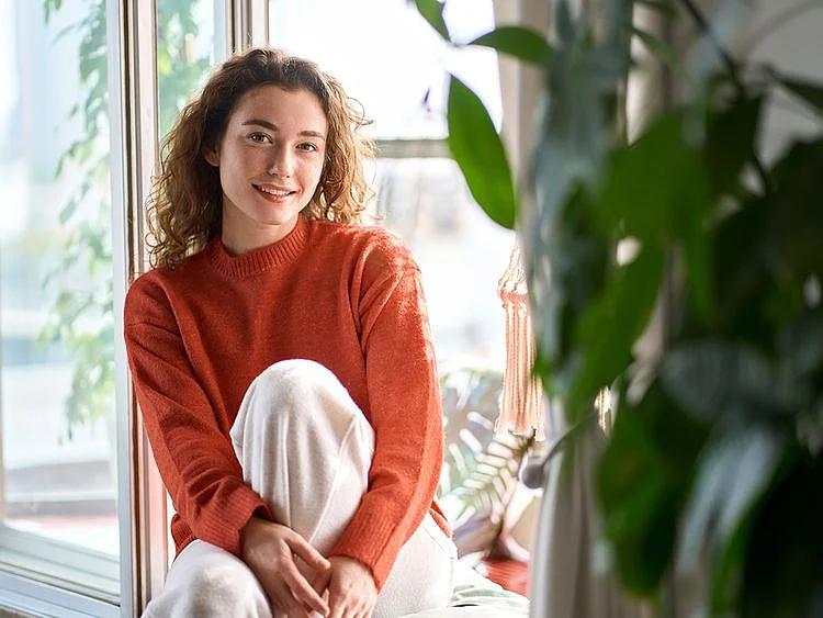 Person with plants
