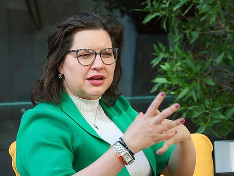 Eliza Jean Reid, author and the First Lady of Iceland during an interview with Gulf News at the Emirates Airline Festival of Literature in Dubai. 