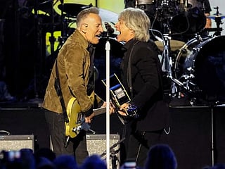 Bruce Springsteen rocks with Jon Bon Jovi at pre-Grammys tribute 