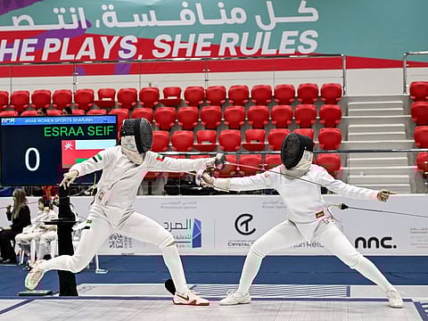 Esraa Seif gave Oman the second gold after another intense match with UAE’s Hamda Ahmed.