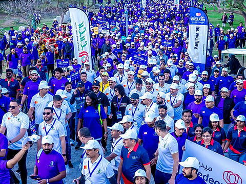 Apart from the main walk in Al Mamzar Beach Park, there were other health and fitness activities held on the sidelines of the event on Sunday morning
