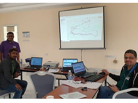 The team at the control room is in constant touch with marshals on duty to help participants of the Fun Drive.