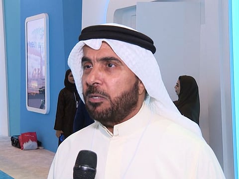 Dr. Anwar Ali Al-Mudhaf, Minister of Finance and Minister of State for Economics Affairs and Investments in the State of Kuwait, on the sidelines of the 8th Arab Fiscal Forum held as part of the Pre-summit day of the World Governments Summit (WGS) 2024.