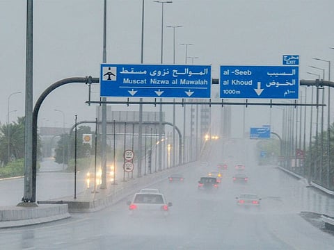 Heavy rains lashed several parts of Oman on Monday throwing normal life out of gear.