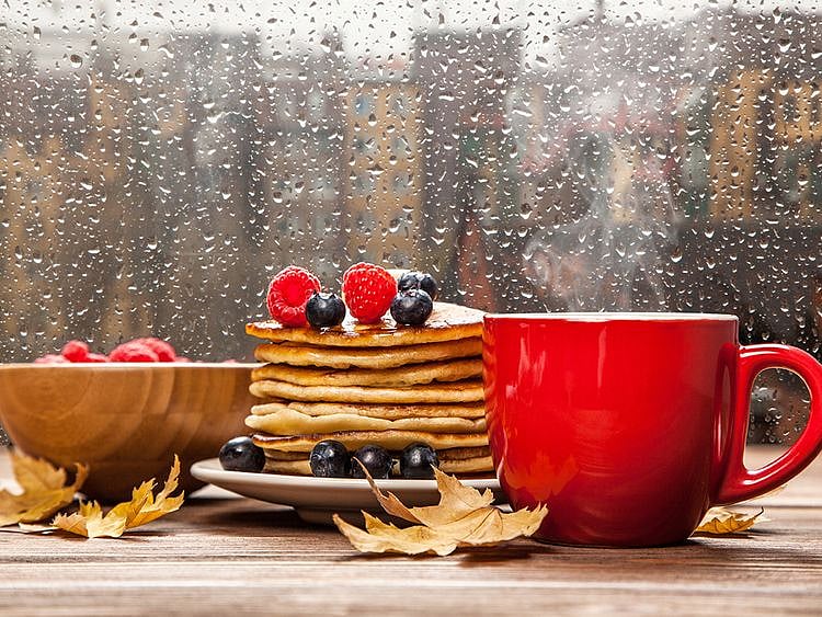 pancakes and coffee