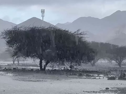 Rain in Fujairah