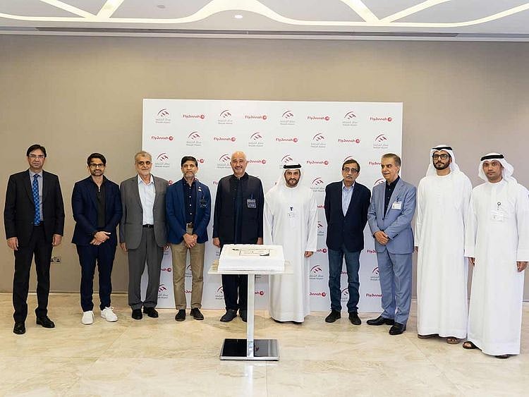 Sharjah Airport welcomes Pakistani carrier Fly Jinnah's first flight