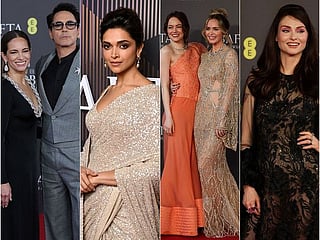 Stars at 2024 BAFTAs Red Carpet: Margot Robbie, Deepika Padukone, David Beckham, Emily Blunt and more