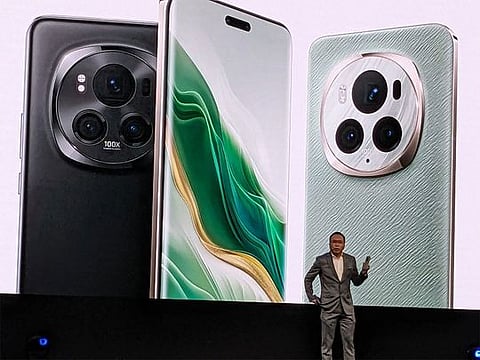 George Zhao, CEO of HONOR Device Co., Ltd. launches Magic 6 series in Barcelona, Spain
