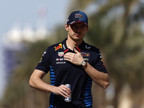 Red Bull's Max Verstappen during testing F1 Pre-Season Testing at Bahrain International Circuit, Sakhir, Bahrain.