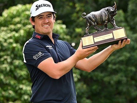 Darius Van Driel, who began the tournament with a 66, was in a four-way tie for the lead around the turn on Sunday before pulling clear with an eagle at the 10th.