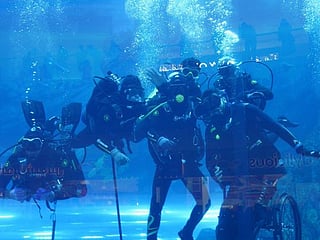 UAE resident makes fastest dive with wheelchair in new Guinness World Record