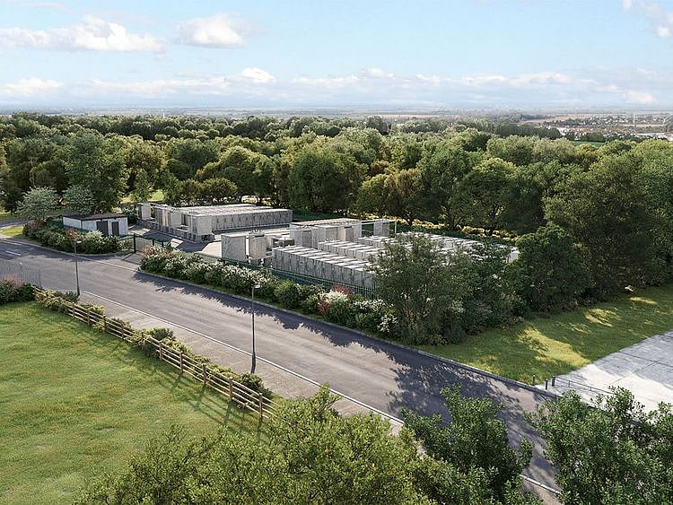 Render of Masdar Arlington Energy's Welkin Road Plant