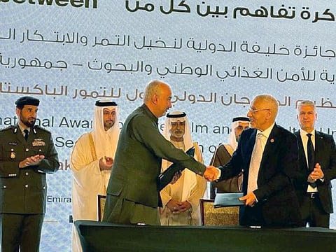 The UAE and Pakistan inked an MoU in Abu Dhabi to enhance agricultural innovation and research, focusing on Date Palm cultivation and related industries.