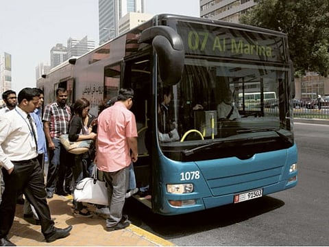 It only costs Dh2 (in addition to 5 fils per kilometre) on all bus routes in Abu Dhabi