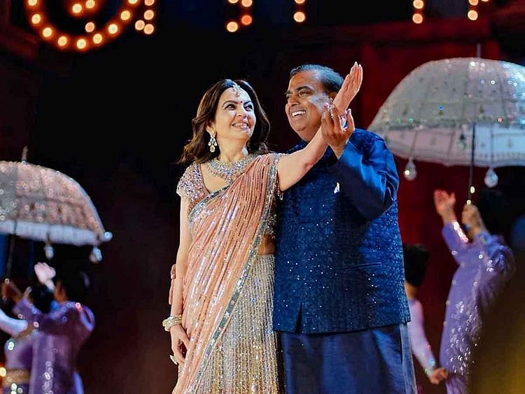 Mukesh Ambani and wife Nita Ambani