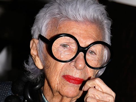 Style and fashion maverick Iris Apfel 