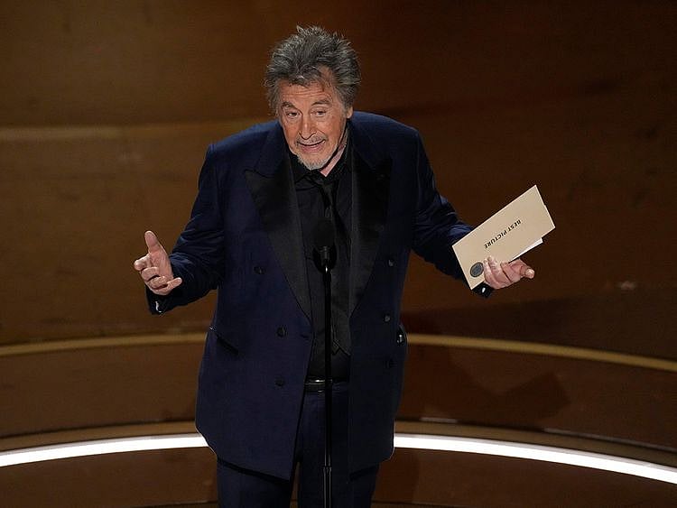 Al Pacino was the final presenter for 'Best Picture' at the Oscars