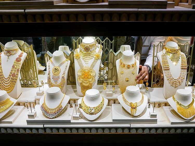 STOCK GOLD JEWELLERY / DUBAI / SHOPPING