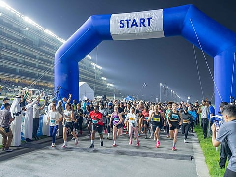 The road running races of the 11th Nad Al Sheba Sports Tournament held late on Saturday witnessed a huge turnout.