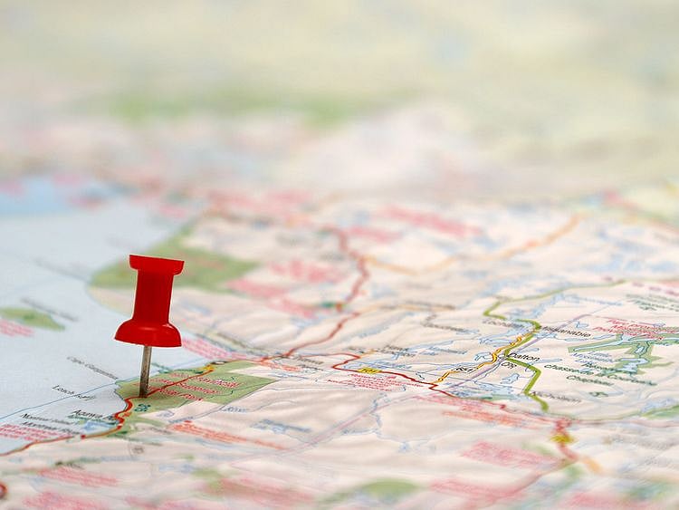 OPN red pushpin on the map