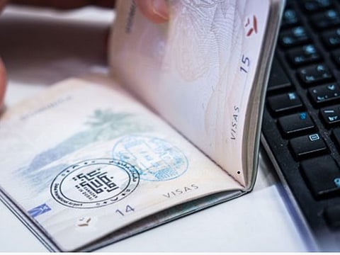 The #RamadaninDubai stamp that visitors get upon their arrival in Dubai.