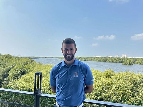 Thomas Ogilvie is chasing Faycal Serghini after claiming victory at Dubai Hills Golf Club