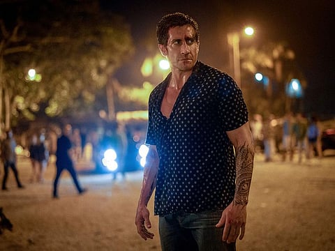 Jake Gyllenhaal in a scene from "Road House." 