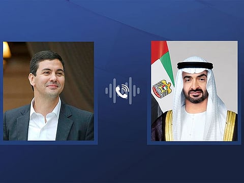 Sheikh Mohamed and the President of Paraguay also discussed the latest regional and international developments.
