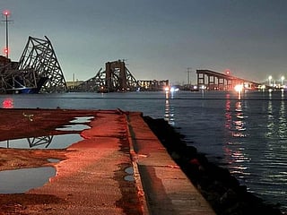 Video: Baltimore bridge collapses after ship collision