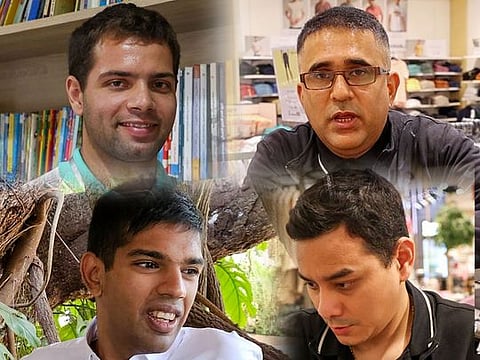 Determined people (Clockwise from top left): Sebastian Pablo Navarro, Chandan Tekwani, Ronnie Mahesh Sherpa and Vikram Anil are among the special people who have overcome their disabilities to chase their dreams.