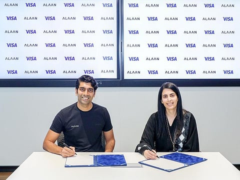 Dr Saeeda Jaffar, Visa’s Senior Vice President and Group Country Manager for GCC and Parthi Duraisamy, CEO at Alaan