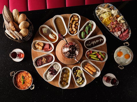 For suhour, Bebek offers Turkish Serpme Breakfast for two, which comes with unlimited tea and bread.