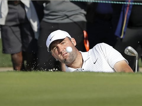 Scheffler in action at the Houston Open