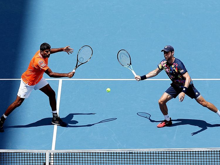 Rohan Bopanna of India and Matthew Ebden