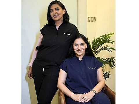 The dynamic duo behind Athena Dermatology Clinic, (left to right) Dr Parul Thakur and Dr Akreti Sobti 