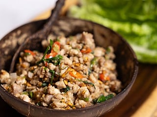 Gulf News 'Your Ramadan Table' food show: Laotian chicken and duck larb