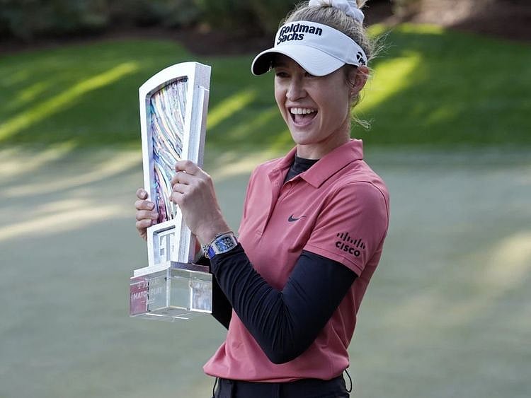 Nelly Korda became the first American since Kathy Whitworth in 1969 to win four of her first five starts in a season.