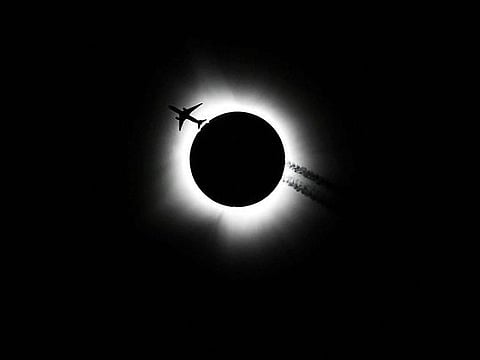 In pictures: Millions across North America marvel at solar eclipse