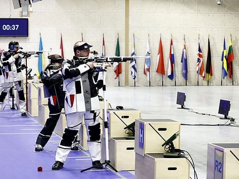General view during the shooting test event at Chateauroux Shooting Centre, Chateauroux on Tuesday.
