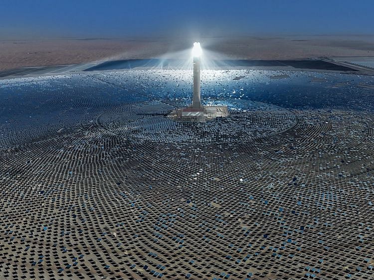 Dewa Concentrated Solar Power (CSP) tower-1712904073921