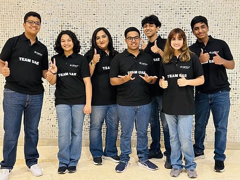 Members of the team from the UAE competing at the World Individual Debating and Public Speaking Championships in Canberra, Australia, from April 14 to 20, 2024.