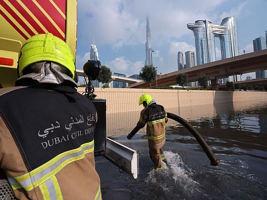 Photos: UAE rain recovery efforts in full swing