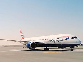A British Airways aircraft.