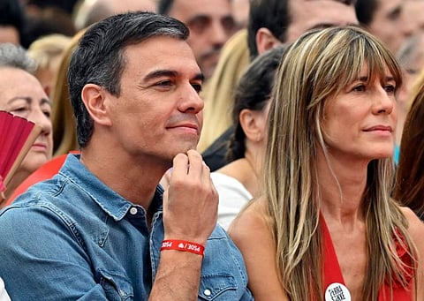 Sanchez and Begona Gomez. It was a fresh blow for Sanchez, whose left-wing government has faced scrutiny over another politically-charged graft scandal involving the procurement of face masks during the Covid-19 pandemic.